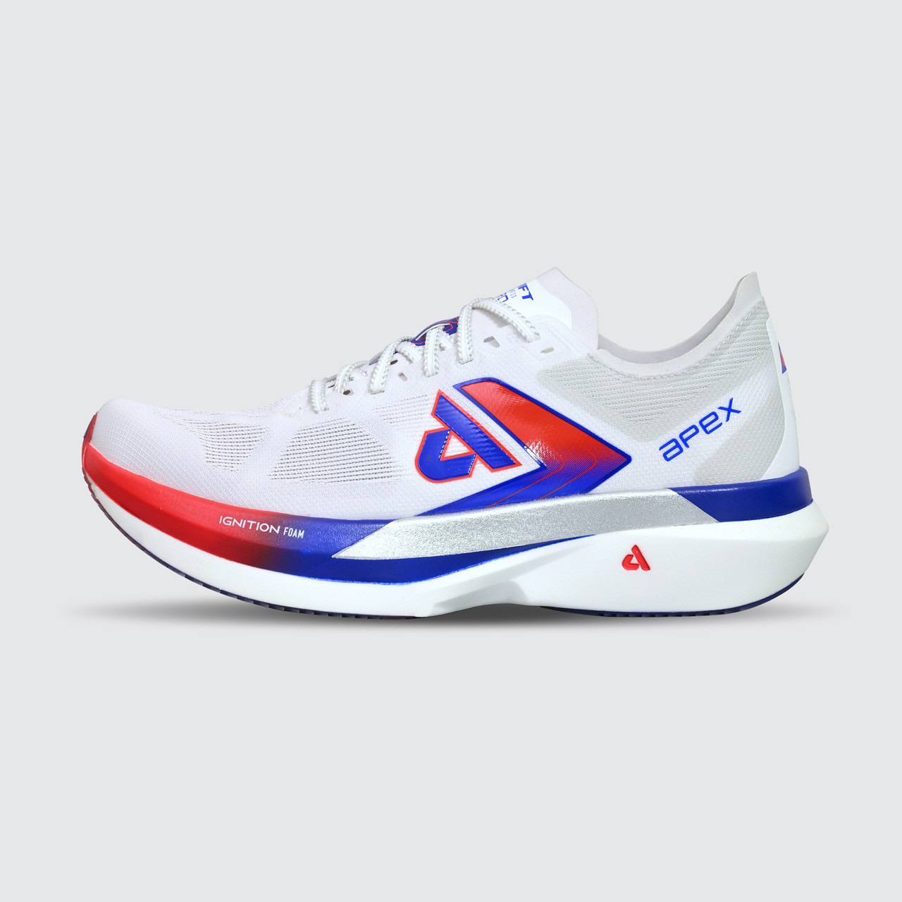 รองเท้าวิ่ง APEX SWIFT 2 PRO WHITE / RED / BLUE UNISEX