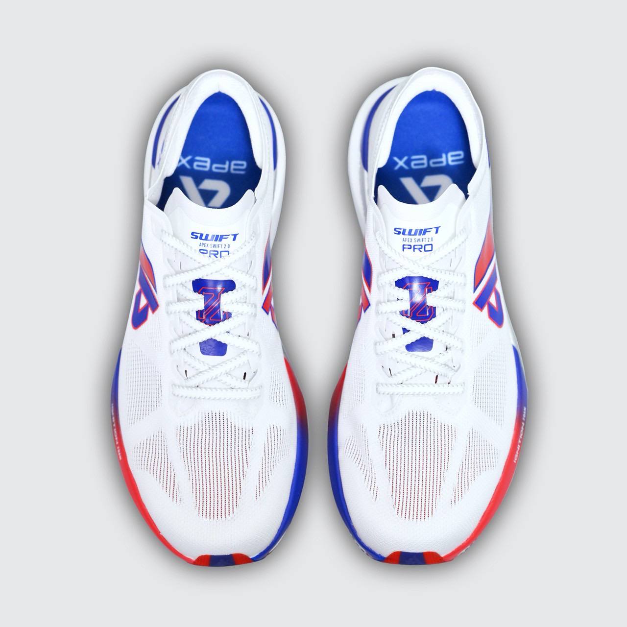 รองเท้าวิ่ง APEX SWIFT 2 PRO WHITE / RED / BLUE UNISEX