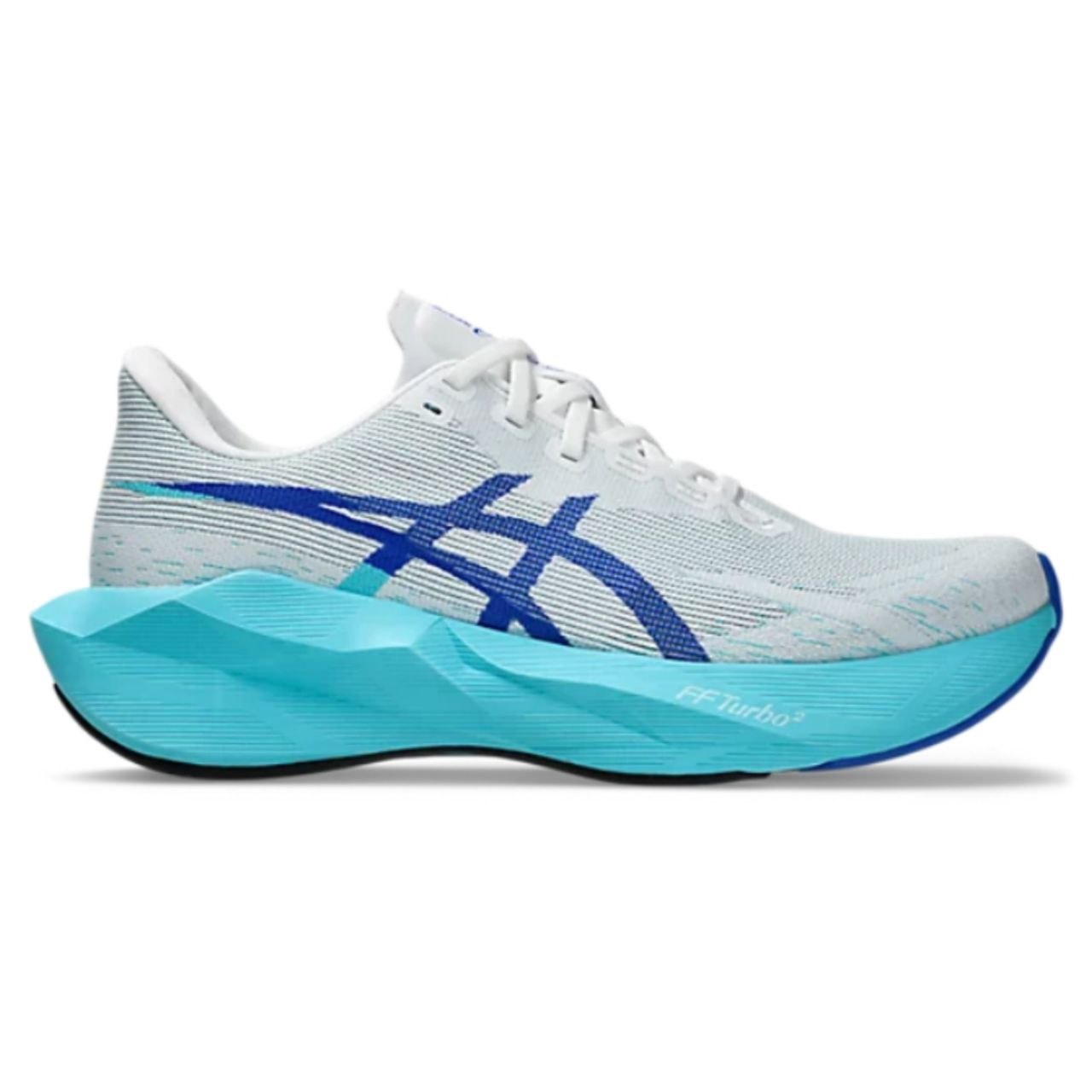 รองเท้าวิ่ง Asics Novablast 6 Men White Energy Aqua-Standard(D) ผู้ชาย