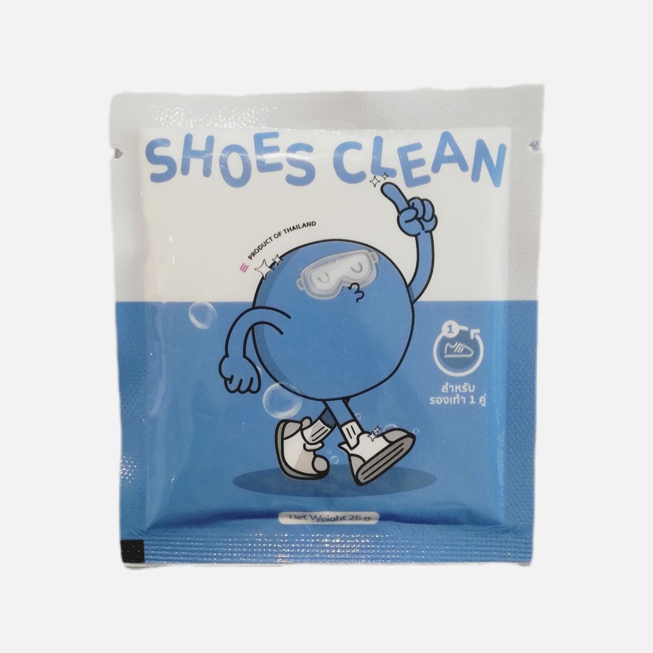 ผงซักรองเท้า SHOES CLEAN 1ชิ้น ขนาด 25g แถมถุงซักให้ฟรี
