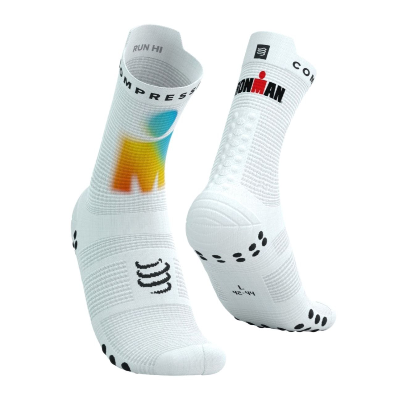 ถุงเท้า Compressport Pro Racing Compression Socks v4.0 Run High Ironman 2025-L1 L2