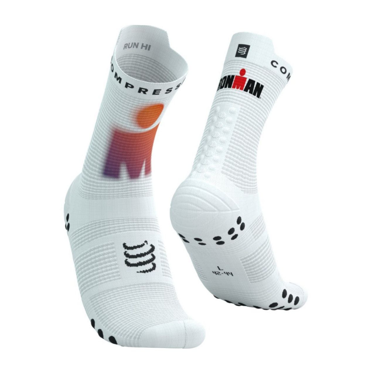ถุงเท้า Compressport Pro Racing Compression Socks v4.0 Run High Ironman 2025-L1
