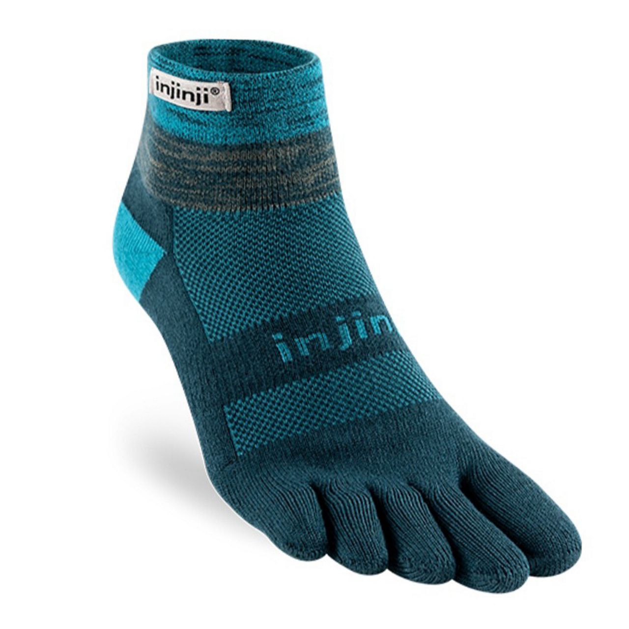 ถุงเท้าวิ่งเทรล Injinji Trail Midweight Mini Crew Unisex