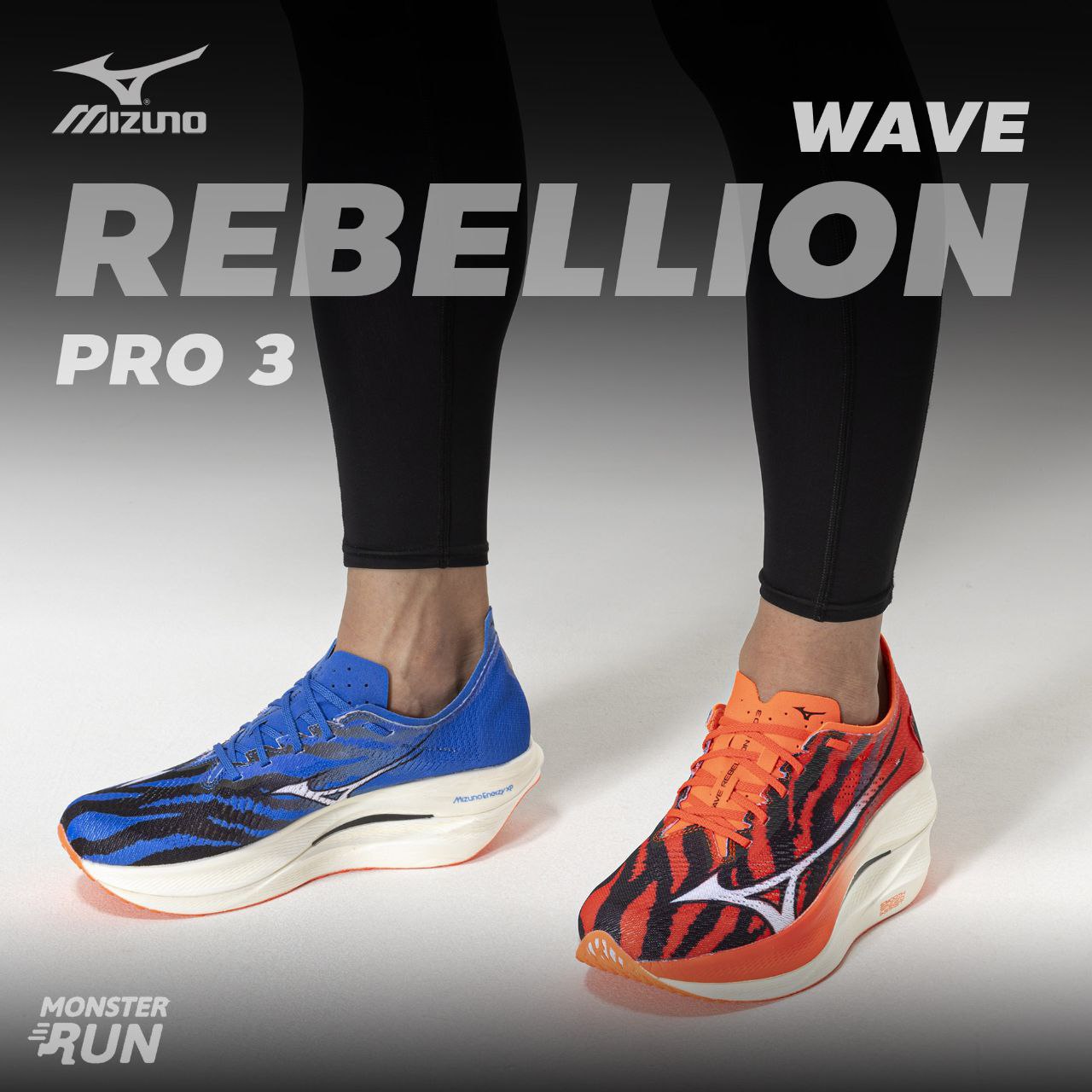 รองเท้าวิ่ง Mizuno Wave Rebellion Pro 3 Red / Blue Men ผู้ชาย