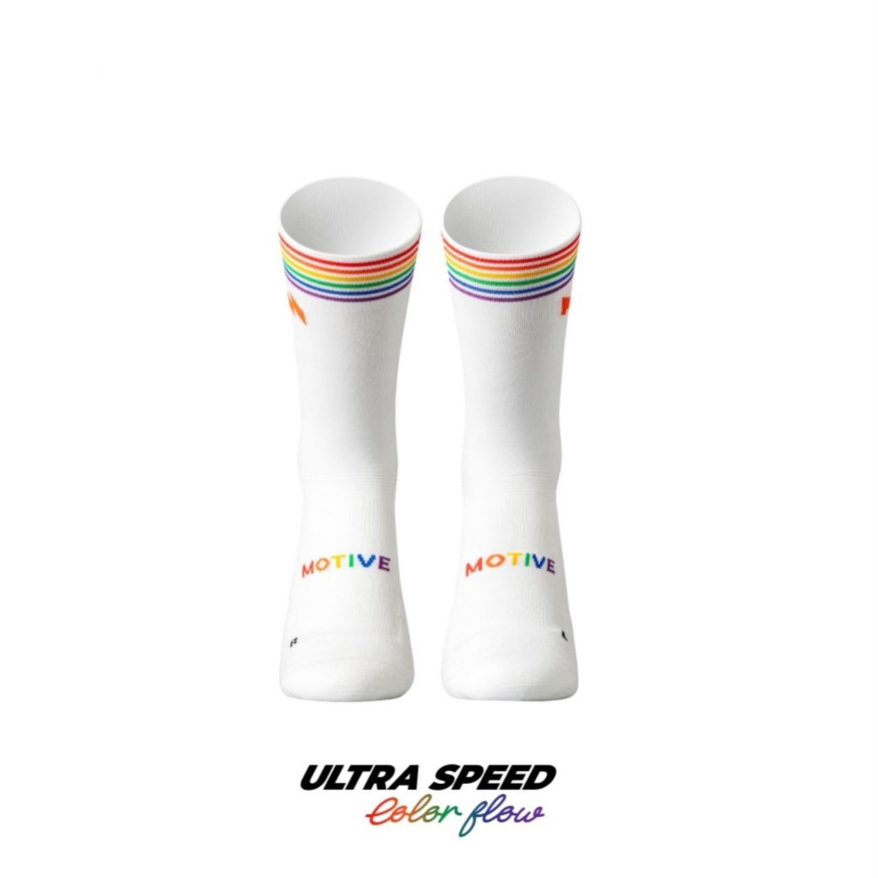 ถุงเท้าวิ่ง MOTIVE ULTRA SPEED COLOR FLOW CREW