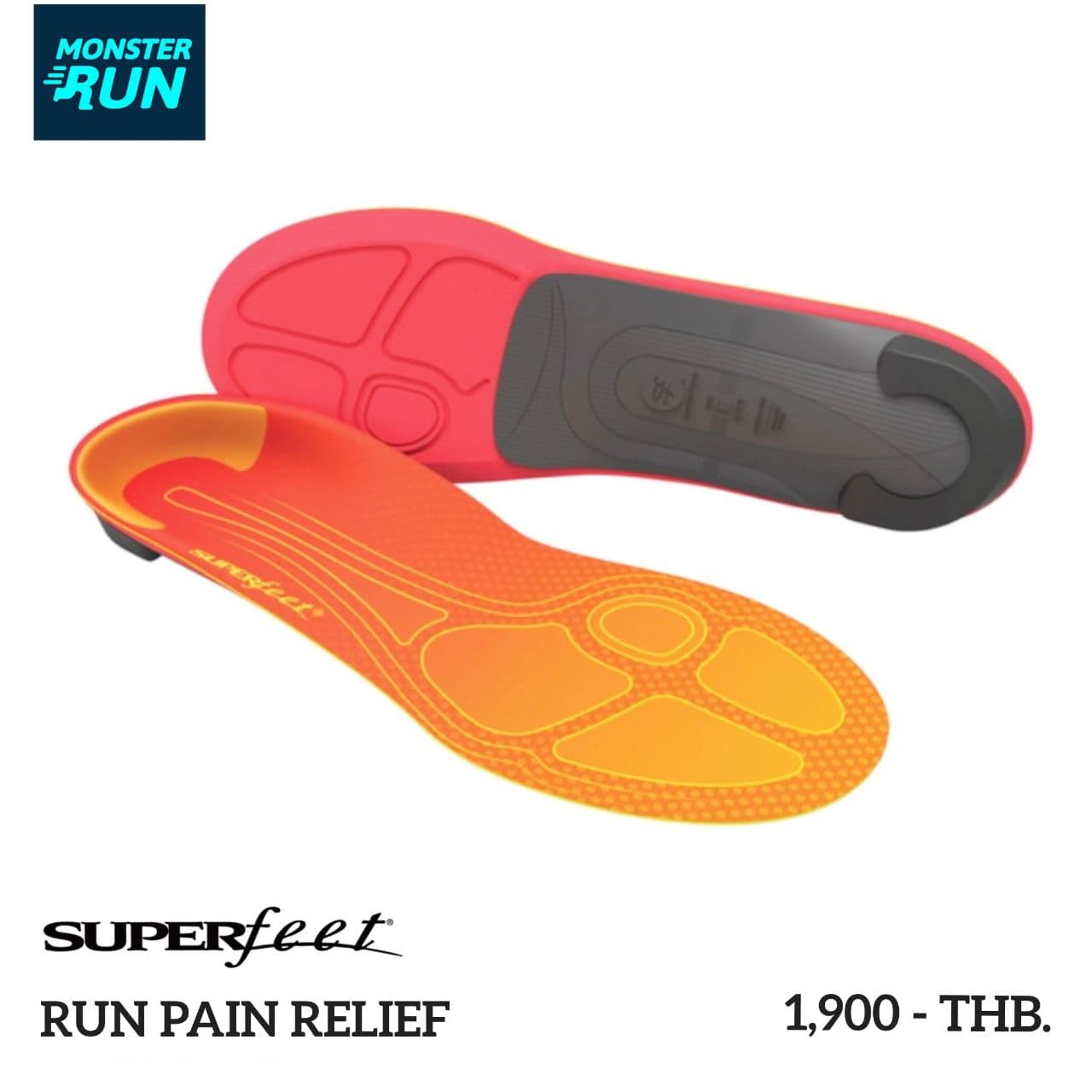 แผ่นรองเท้า SUPERfeet Run Pain Relief