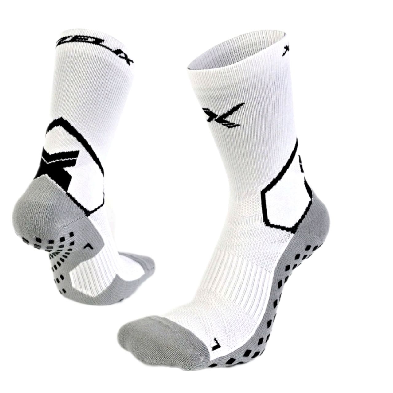 ถุงเท้ากันลื่นครึ่งแข้ง XZELIX X-Pro GRIP - Performance Crew Socks