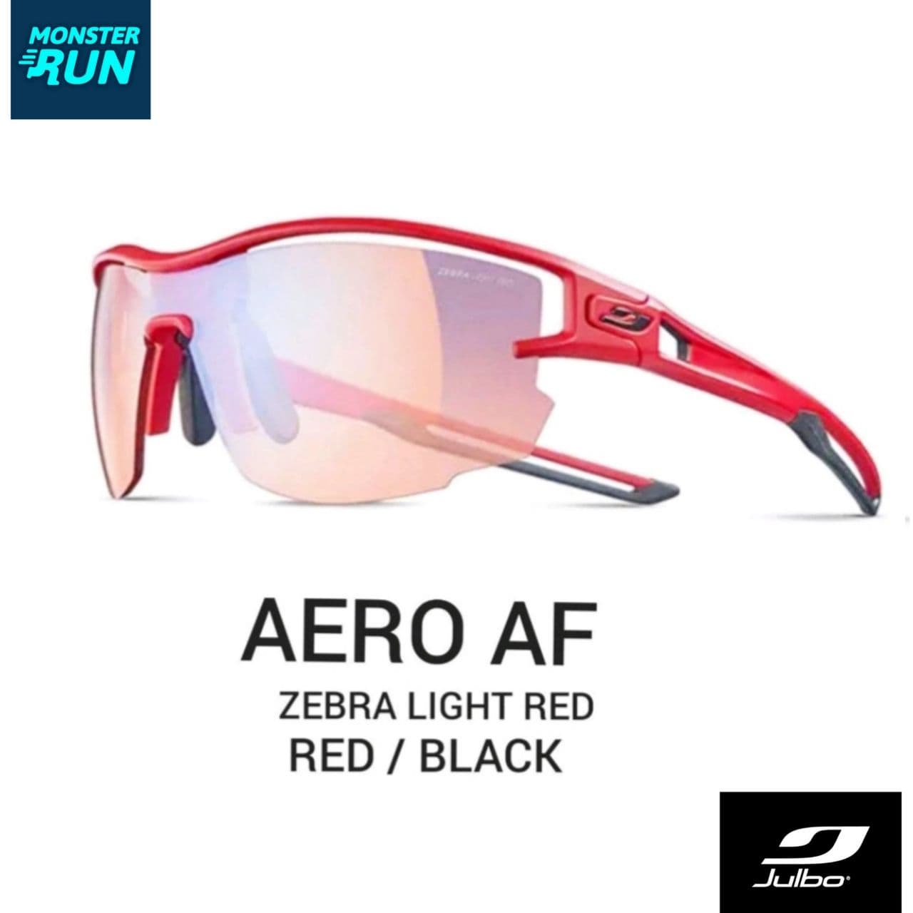 แว่นตากันแดด JULBO AERO ROUGE ZLR AF™ J4833413AF Red Black