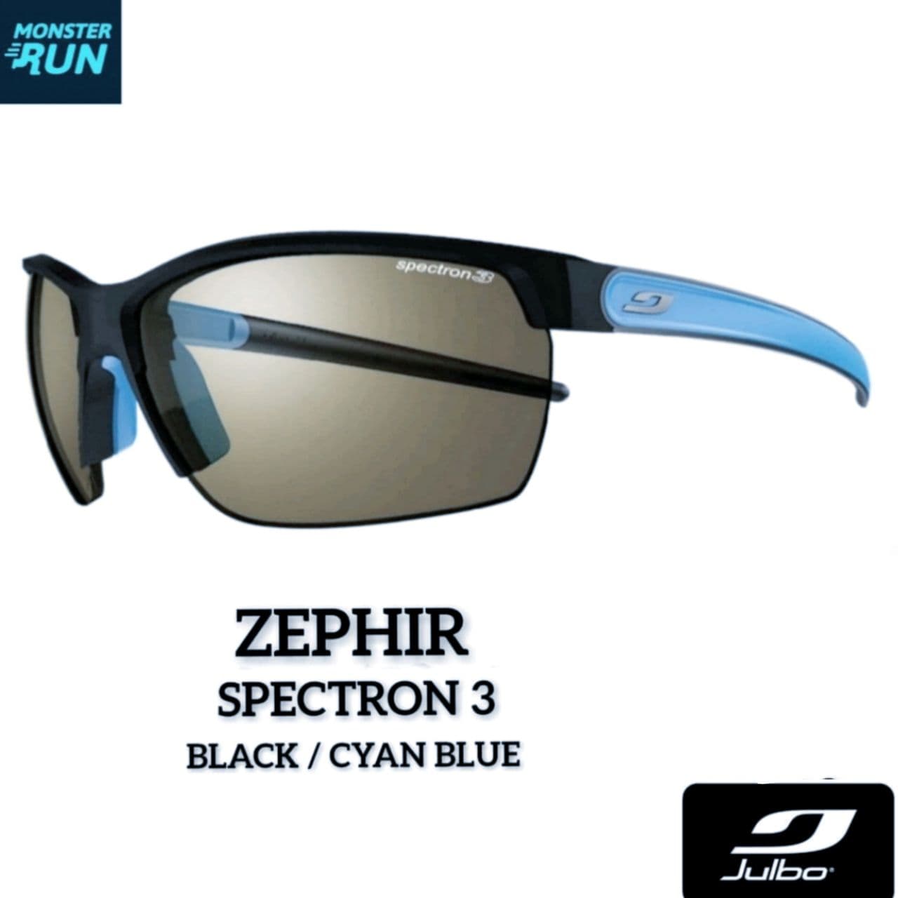 แว่นตากันแดด Julbo Zephir Spectron 3 J4842014 Black Cyan Blue