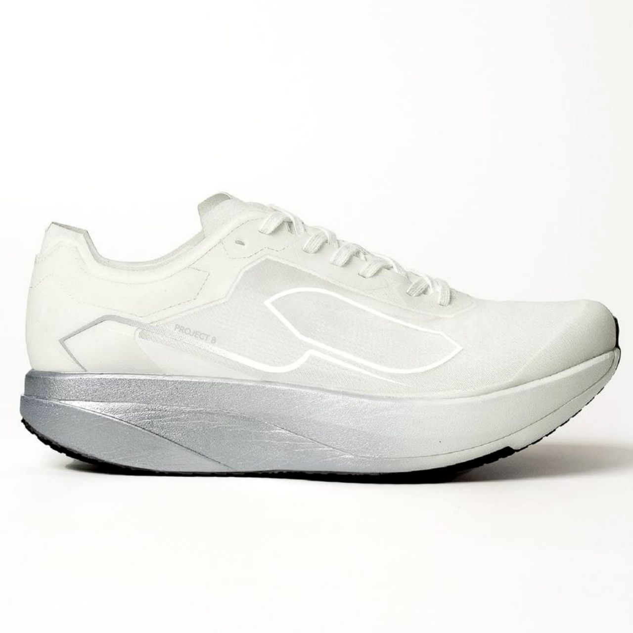 รองเท้าวิ่ง Unpause Project B White/Silver Unisex
