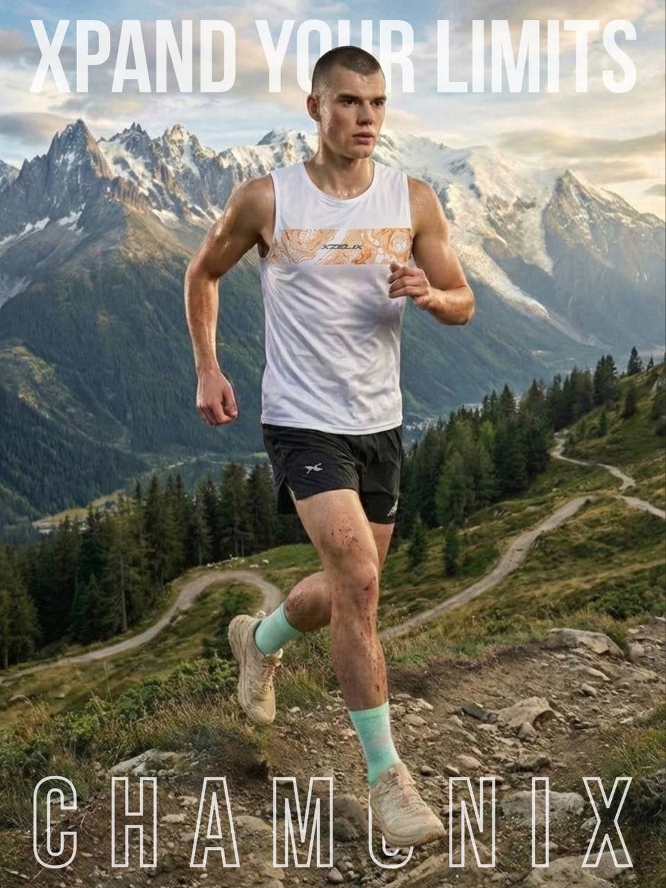 เสื้อวิ่งขนกุด Xzelix Xpand Your Limits Tank Top Unisex