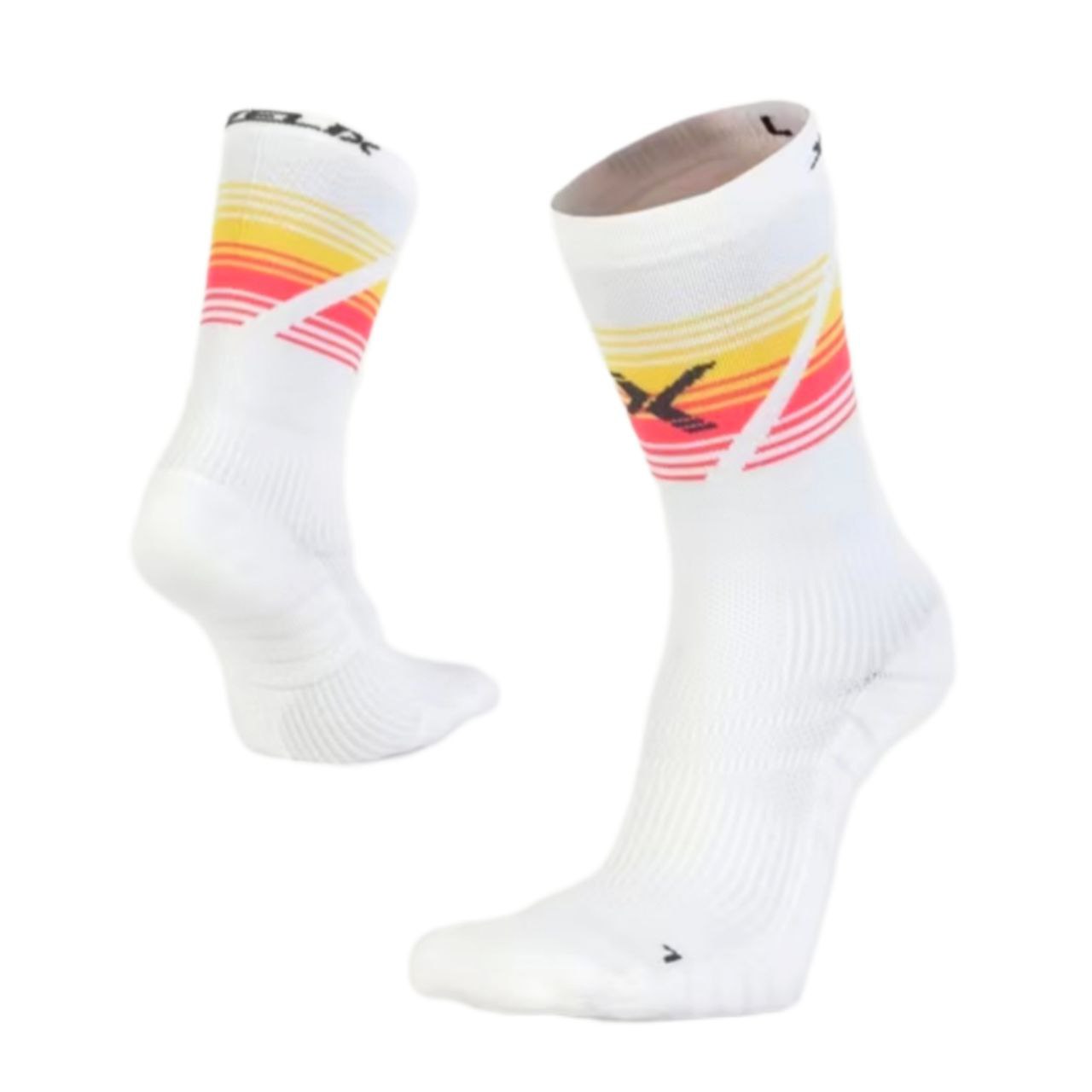 ถุงเท้ากันลื่น XZELIX Xplosive Sunrise Performance Crew Sock (GRIP/Non GRIP)